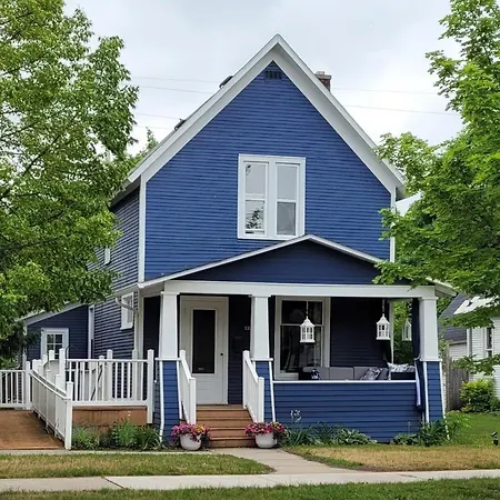 The Blue House On Front Downtown Traverse City